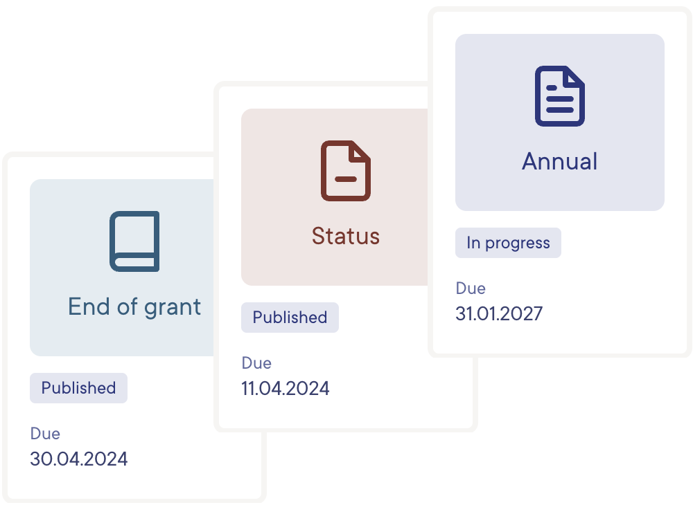 reporting on progress outputs and outcomes